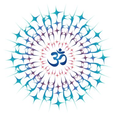 Shri Yantra veya Sri çakra - enerji jeneratör parlayan