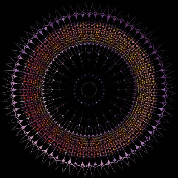 Oeuvre Décorative Tribale Mandala — Image vectorielle