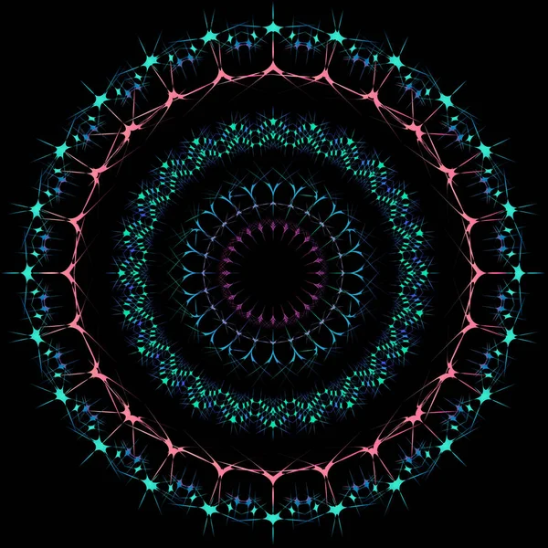 Oeuvre Décorative Tribale Mandala — Image vectorielle