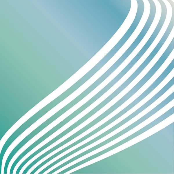 Mer Douce Vert Tourbillons Fond — Image vectorielle