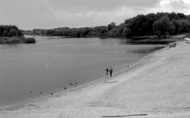 Nehir düşünceler, antik kentin soğuk günlerde