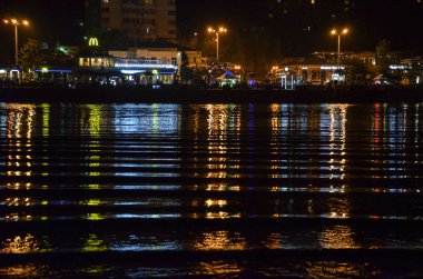   şehir plajı gece kıyısı