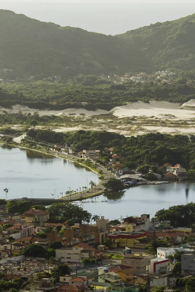 Panoramic View Lagoa Conceicao Lagoon Dunes Background — Stock Photo, Image