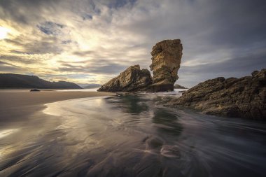 Playa de Bayas Asturias, İspanya Kuzey