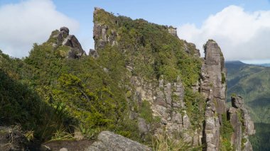 14km long Pinnacles walk with spectacular views, Coromandel Peninsula, New Zealand clipart