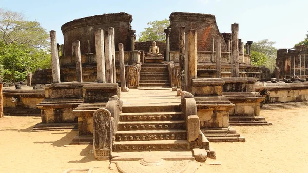 Ruinerna Royal Antika Staden Polonnaruwa Sri Lanka — Stockfoto