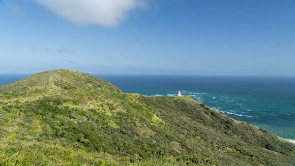 美丽的海角雷因格海灯塔在新西兰北部最点 — 图库照片