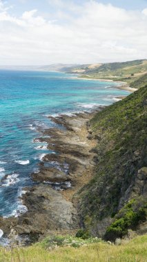Ünlü Büyük Okyanus Yolu ve güzel sahili, Avustralya