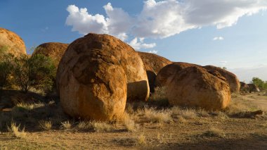 Devils Marbles - öğleden sonra, Avustralya sırasında Red Center büyülü kırmızı kayalar