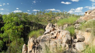 Kuzey bölgesinde büyük bir Nitmiluk (Katherine) Gorge, Avustralya