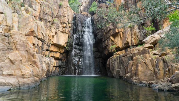 Southern Rockhole Cachoeira Escondida Meio Nitmiluk Katherine Gorge Austrália — Fotografia de Stock