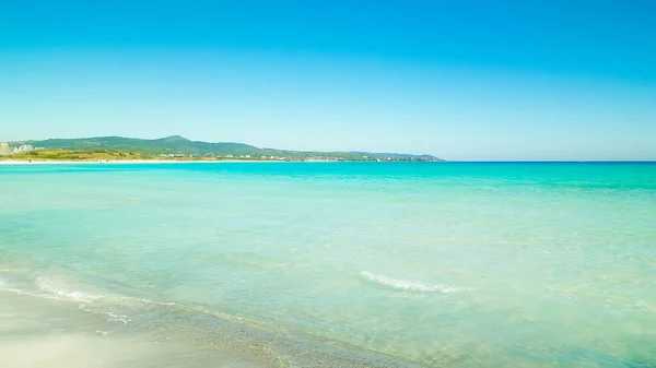 Kust Strand Vada Italië Transparant Turkoois Water Wit Zand Reis — Stockfoto