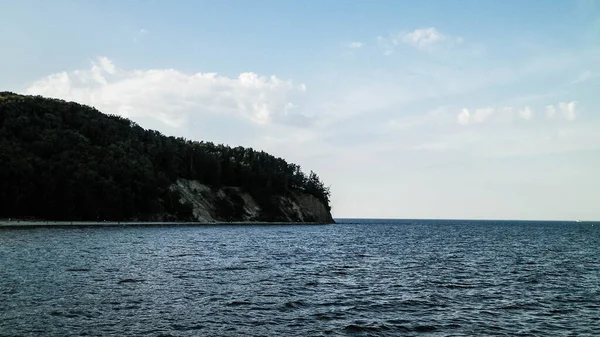 Orlowski Acantilado Sobre Mar Báltico Naturaleza Polaca Espacio Copia Concepto — Foto de Stock