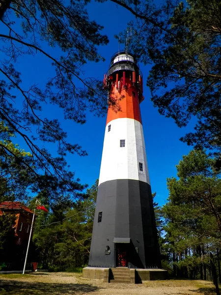 Lighthouse in Stilo, Poland. Travel and Architecture concept.