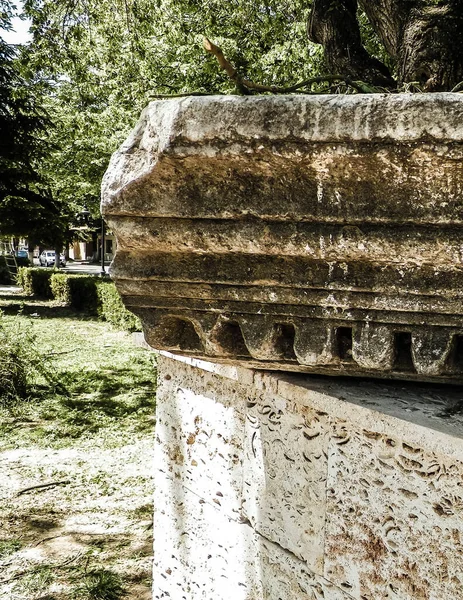 Antiche Rovine Parco Nel Centro Della Città Constanta Romania Storia — Foto Stock