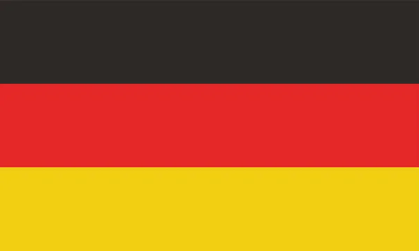 Vektorbild Für Die Fahne Deutschlands Basierend Auf Dem Offiziellen Und — Stockvektor