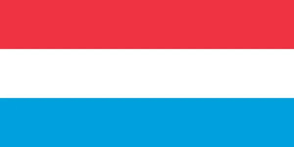 Векторное Изображение Флага Люксембурга Based Official Exact Luxembourg Flag Dimensions — стоковый вектор