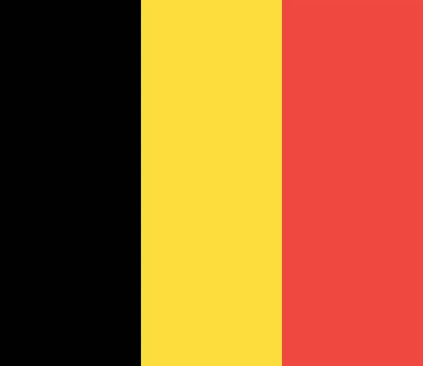 Vektorbild Für Die Belgische Flagge Basierend Auf Den Offiziellen Und — Stockvektor