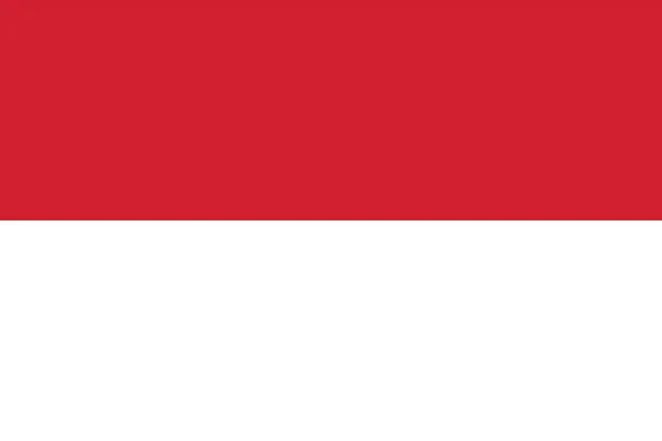 Vector Image Indonesia Flag Based Official Exact Indonesian Flag Dimensions — Stock Vector