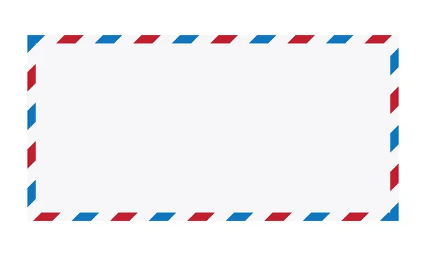 Air Mail Kuvertet Vektorillustration Post Brev Vektor Design Isolerad Vit — Stock vektor