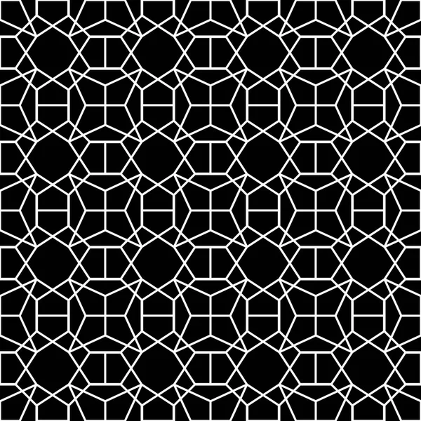Kesintisiz geometrik desen siyah ve beyaz vektör çizim, Soyut doku grafik tasarım arka plan