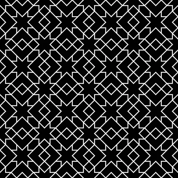 Patrón geométrico transparente Ilustración vectorial en blanco y negro — Vector de stock