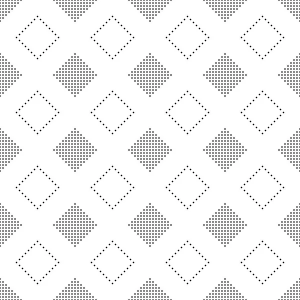 Nahtlose Schwarz Weiße Kreis Mosaik Muster Abstrakte Geometrische Punkte Modernen — Stockvektor