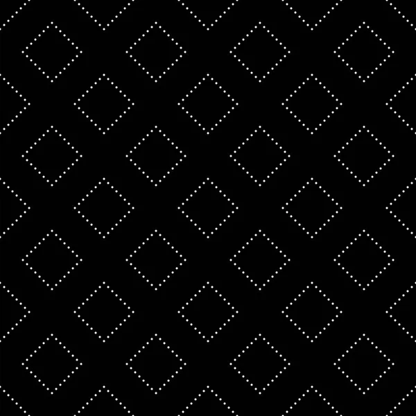 黒と白のシームレスなサークル モザイク パターン 抽象的な幾何学的なドット モダンな背景 — ストックベクタ