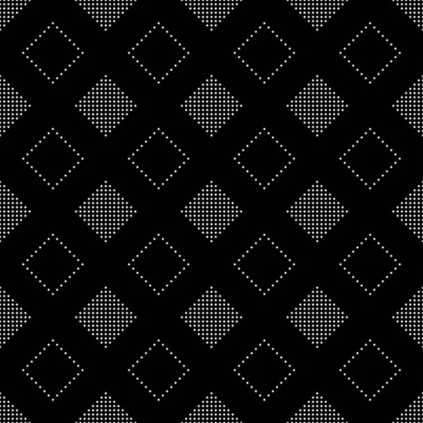 Patrón Mosaico Círculo Blanco Negro Sin Costuras Fondo Geométrico Abstracto — Vector de stock