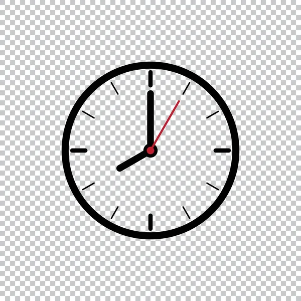 Oito Oclock Modelo Design Ícone Plano Ilustração Isolada Fundo Transparente — Vetor de Stock