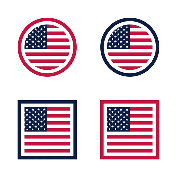 Made Usa Stempelschild Vektor Illustration Design Der Vereinigten Staaten Von — Stockvektor