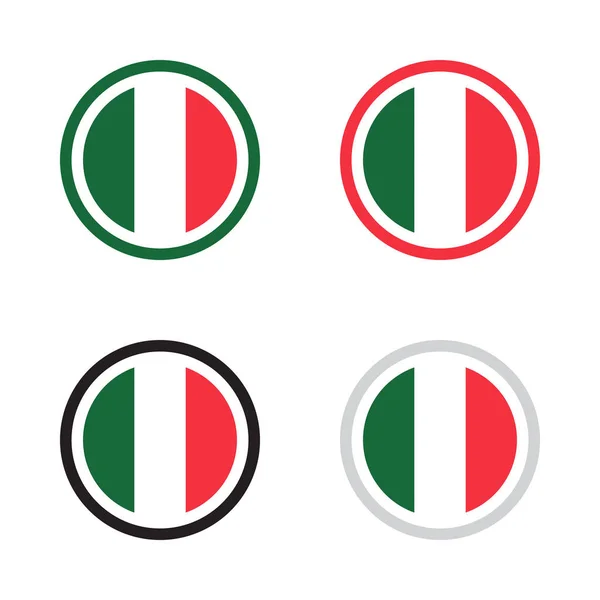 Laget Italia Som Symbol Merking Vektor Design Illustrasjon Inspirert Italiensk – stockvektor