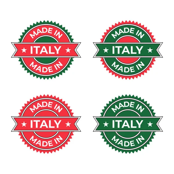 Иллюстрация Вектора Дизайна Знака Сделано Италии Значка Продукции Знака Отличия — стоковый вектор