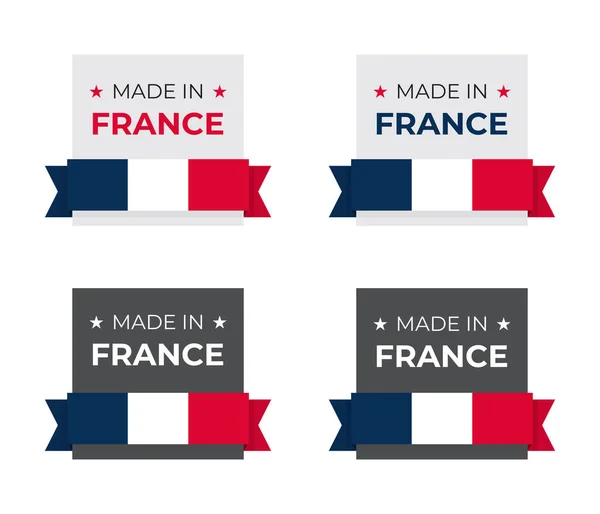 Ilustración Del Diseño Del Símbolo Del Icono Francés Hecho Francia — Vector de stock