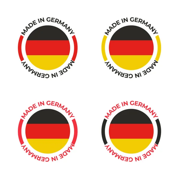 Design Vettoriale Del Badge Made Germany Settore Manifatturiero Manifatturiero Tedesco — Vettoriale Stock