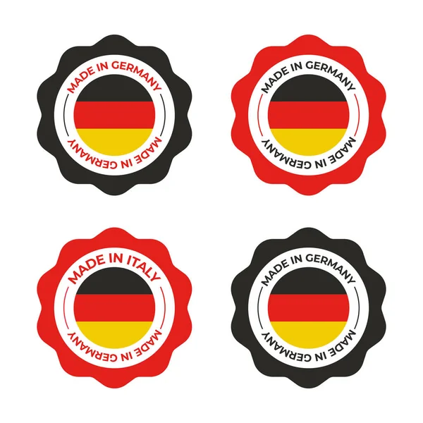 Illustrazione Vettoriale Germania Della Bandiera Tedesca Uso Come Design Distintivi — Vettoriale Stock
