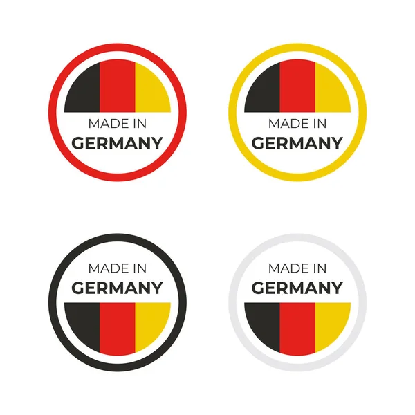 Made Germany Ilustração Vetorial Negócios Etiqueta Produto Design Emblema Com —  Vetores de Stock