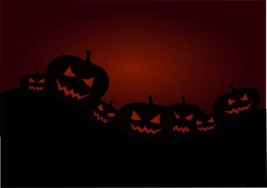 Helloween Pumpkins arka plan illüstrasyon