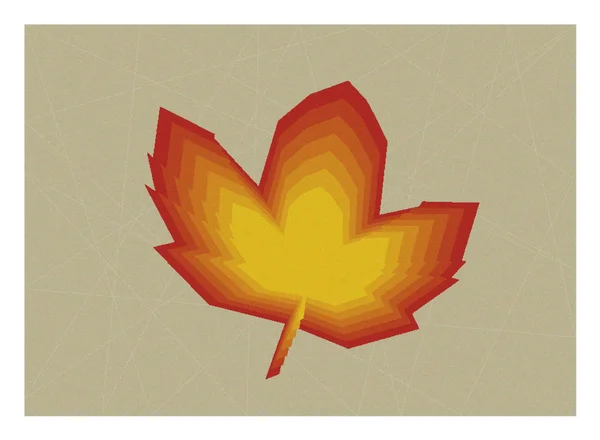 Höstlig Maple Leafs Ilustration — Stockfoto