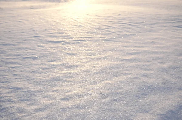 Sunset snow — Stock Photo, Image