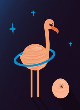 Flamingo gezegen