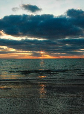 Gün batımı deniz güneş