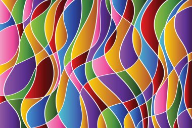 Renkli elemanlar dalga.