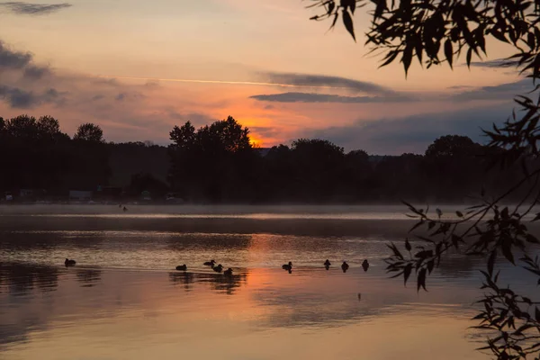 Sunrise Walks Water Most Beautiful — Stock Photo, Image
