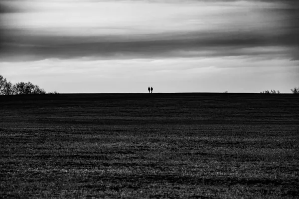 Ein Wochenendspaziergang Entlang Der Bergrücken — Stockfoto