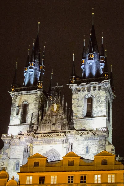 Prague Also Known Oswego Popular Tourist Destination Variety Monuments Places — Stock Photo, Image