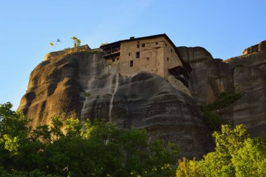 Meteora Yunanistan Kayalıkları, Kalambaka günbatımı Manastırı