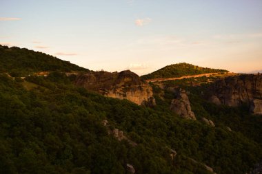 Meteora Yunanistan Kayalıkları, Kalambaka günbatımı Manastırı