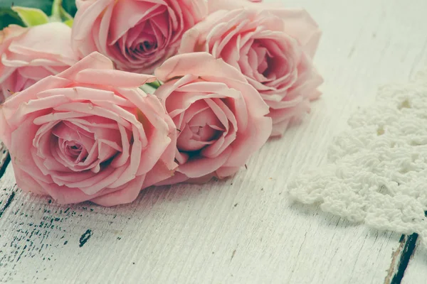 Pink Roses Background Close — Stock Photo, Image