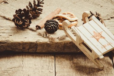 Arka planda noel süslemeleri, kapatın